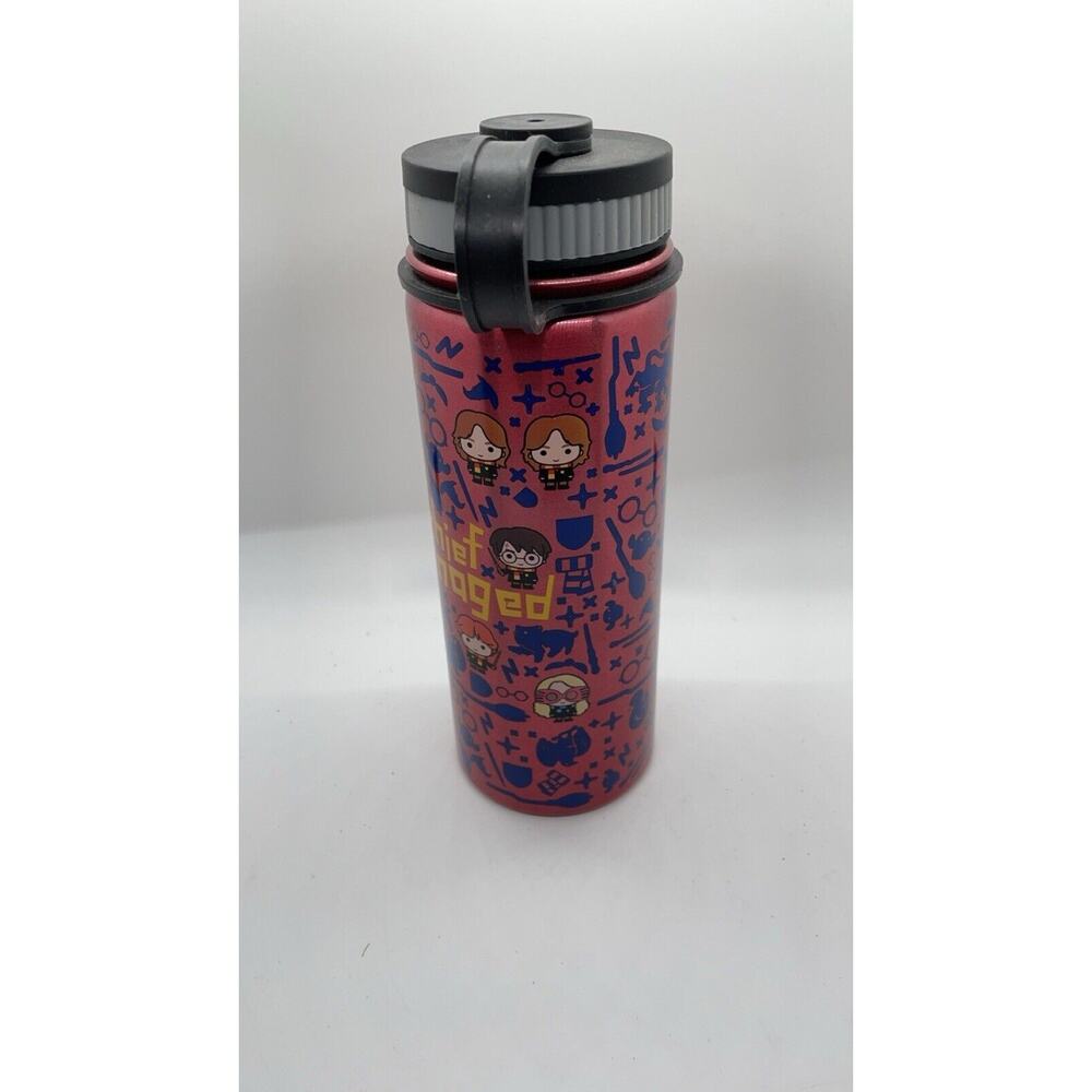 Harry Potter Stainless Steel Water Bottle- Mischief Managed Chibi Design- 550mL